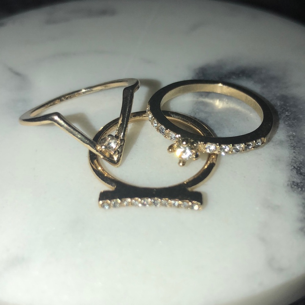 Gold Stackable Fashion Rings - Picture 5 of 5
